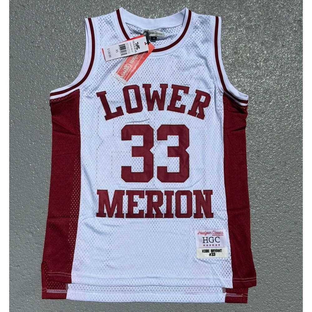 Men’s Kobe Bryant Lower Merion High School Jersey Headgear Classics Size XS